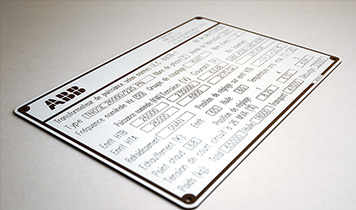 Nameplates, rating plates